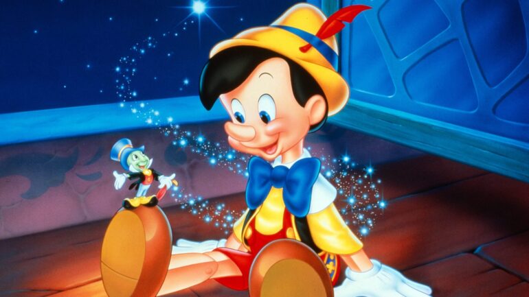 PINOCCHIO, from left: Jiminy Cricket, Pinocchio, 1940