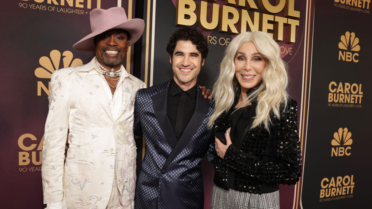 Carol-andCAROL BURNETT: 90 YEARS OF LAUGHTER + LOVE, Billy Porter, Darren Criss, Cher 