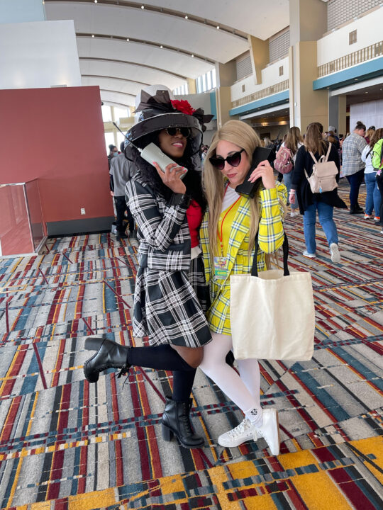 90s con fans dressed in Clueless characters