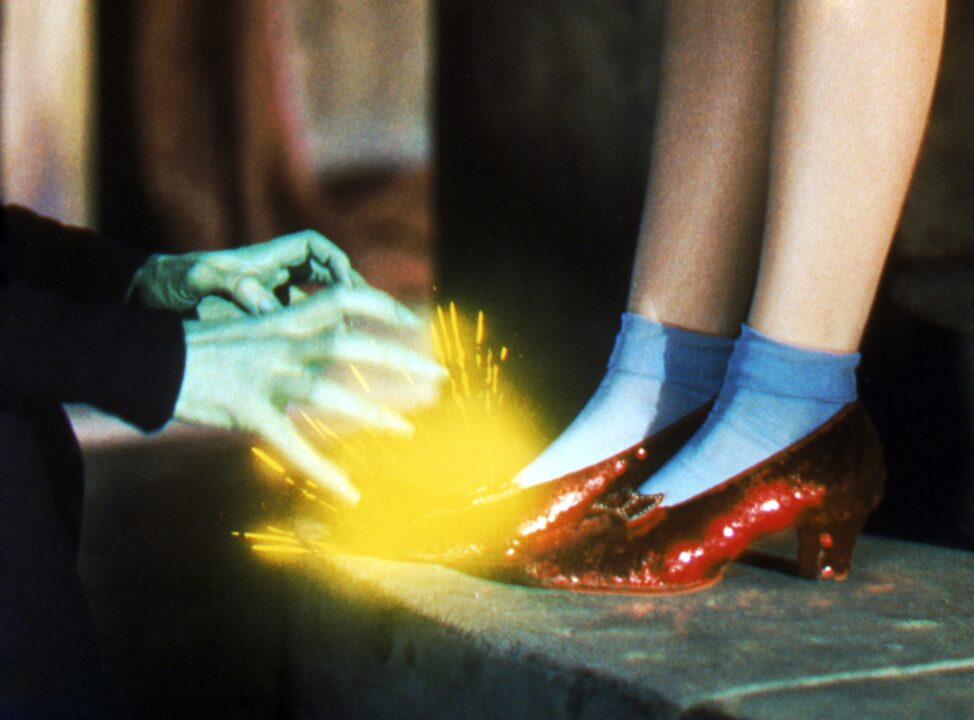 THE WIZARD OF OZ, 1939, the ruby slippers. witch hands