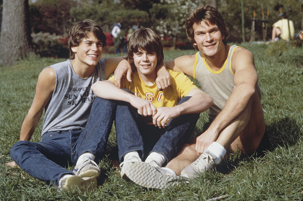 On the Set of The Outsiders,Rob Lowe, C. Thomas Howell and Patrick Swayze