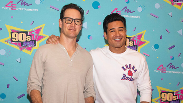 Mark-Paul Gosselar (L) and Mario Lopez (R) of the TV series 