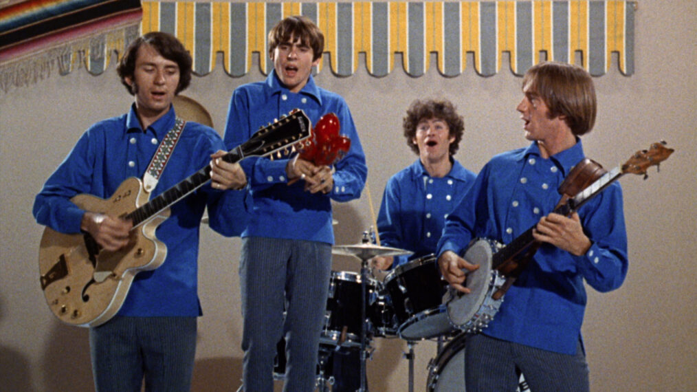 (l-r) Michael Nesmith, Davy Jones, Micky Dolenz and Peter Tork in The Monkees