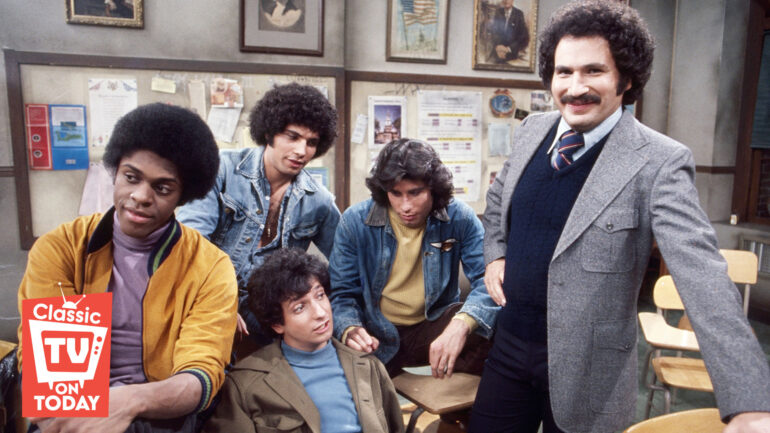 WELCOME BACK, KOTTER, Lawrence Hilton-Jacobs, Robert Hegyes, Ron Palillo, John Travolta, Gabe Kaplan