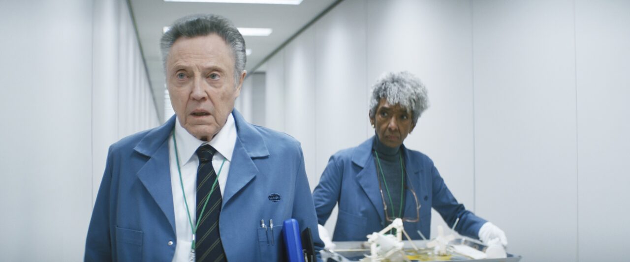 SEVERANCE, from left: Christopher Walken, Claudia Robinson, In Perpetuity'