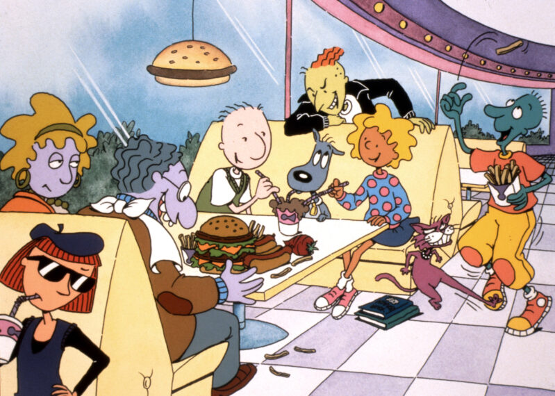 DOUG, Tippi Dink, Judy Funnie, Bud Dink, Doug Funnie, Roger M. Klotz, Porkchop the dog, Patti Mayonnaise, Stinky the cat, Skeeter Valentine, 1991-94