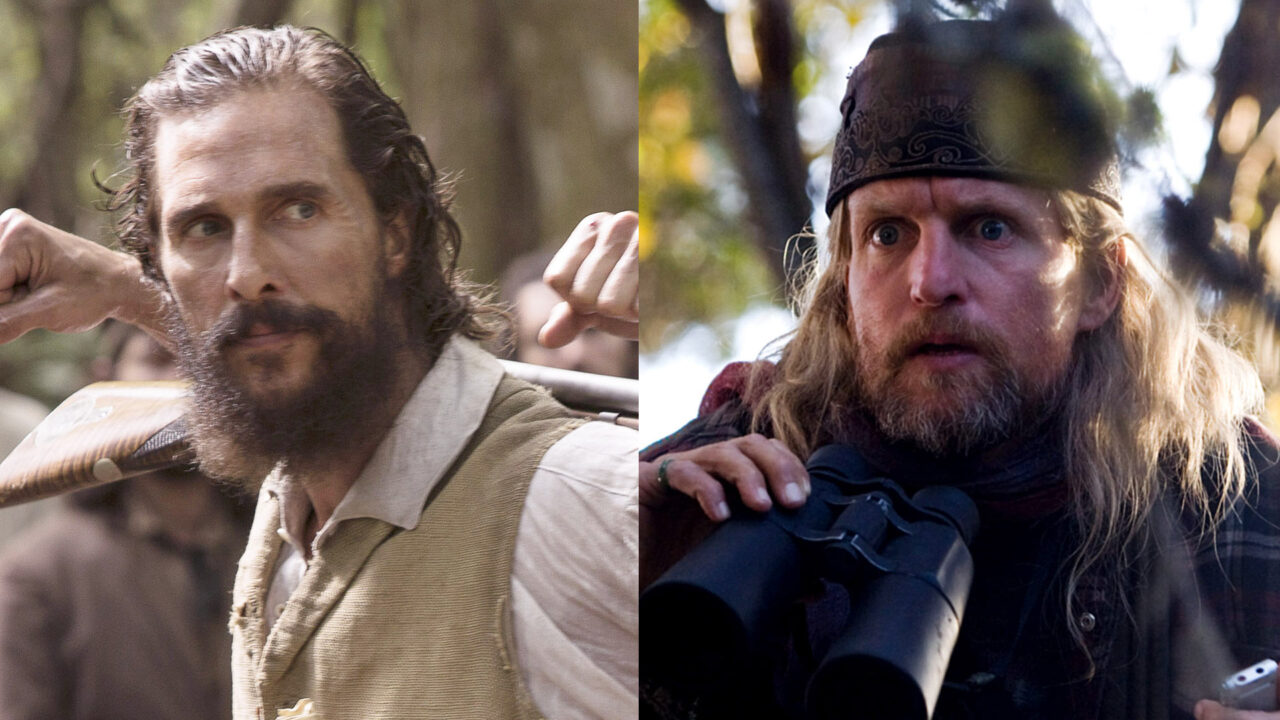 Matthew McConaughey in Free States of Jones and Woody Harrelson in 2012