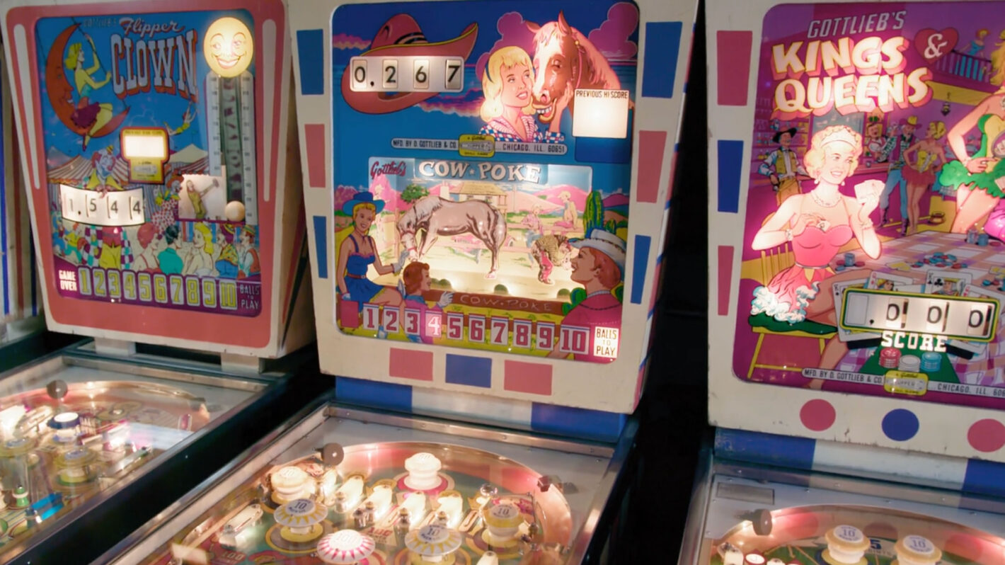 ‘Slick Chick’ and ‘Cow Poke’ Part of Pinball Machine Collection
