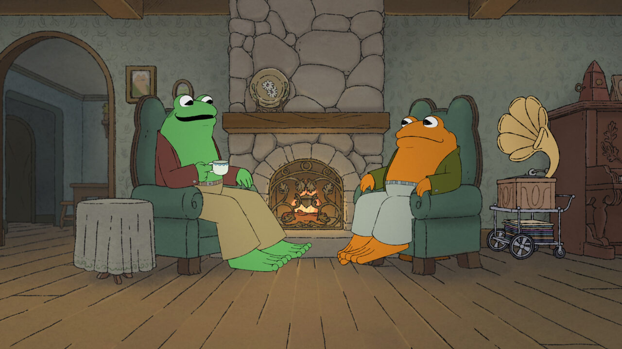 Frog and Toad by fire
