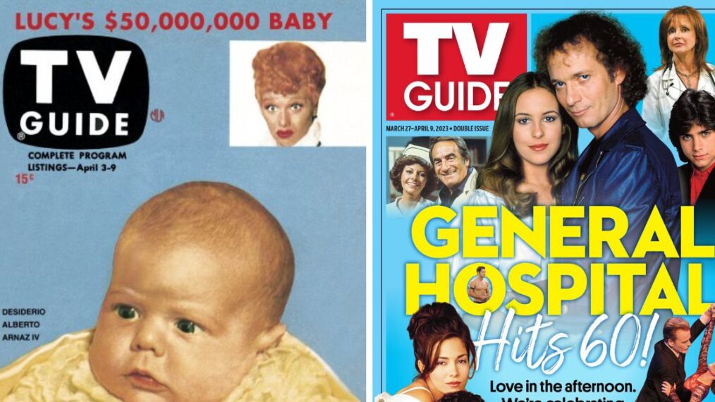 TV Guide covers from 1953 to 2023