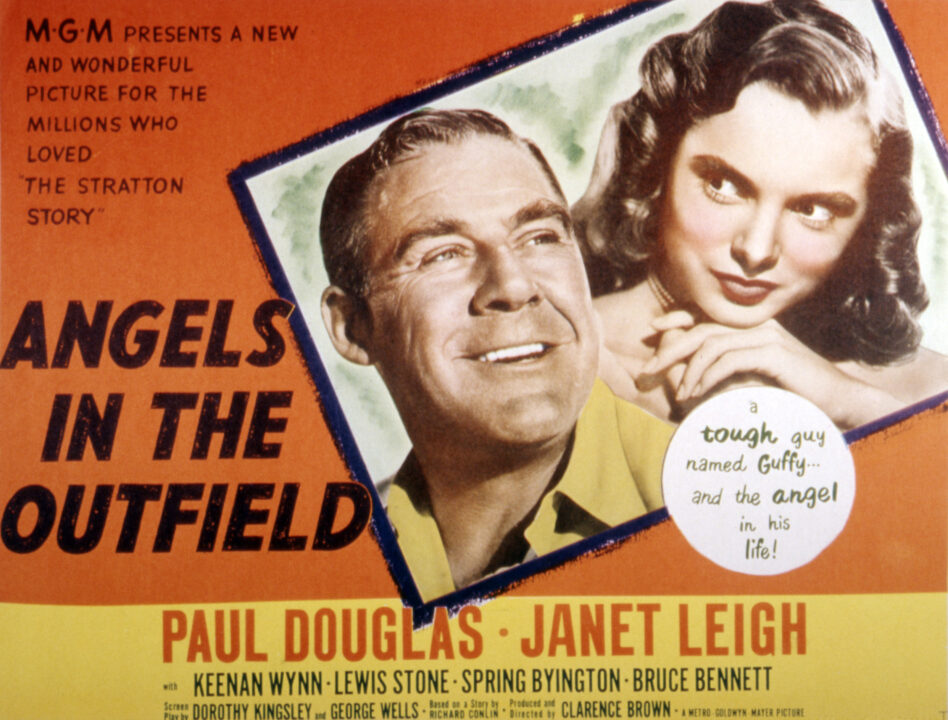 ANGELS IN THE OUTFIELD, Paul Douglas, Janet Leigh, 1951.