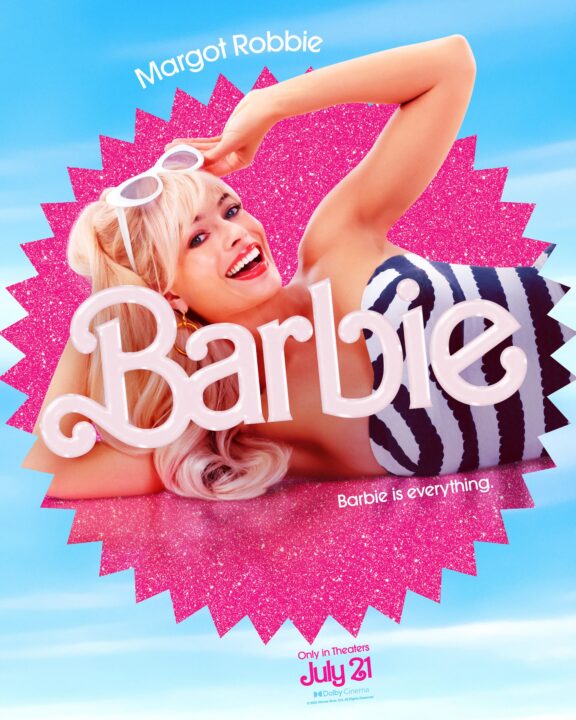 BARBIE, US character poster, Margot Robbie as Barbie, 2023