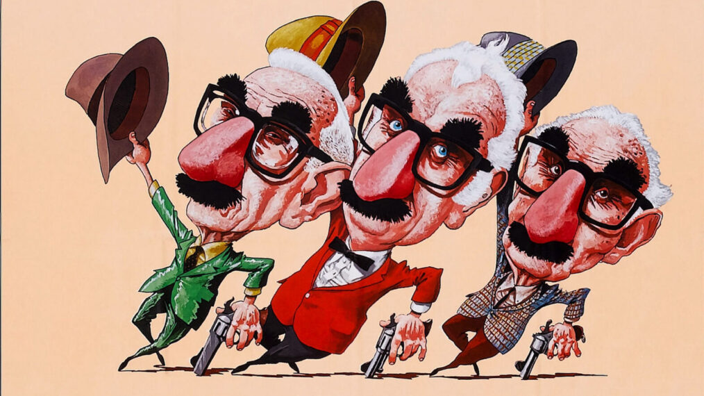 GOING IN STYLE, US poster, from left: George Burns, Art Carney, Lee Strasberg, 1979