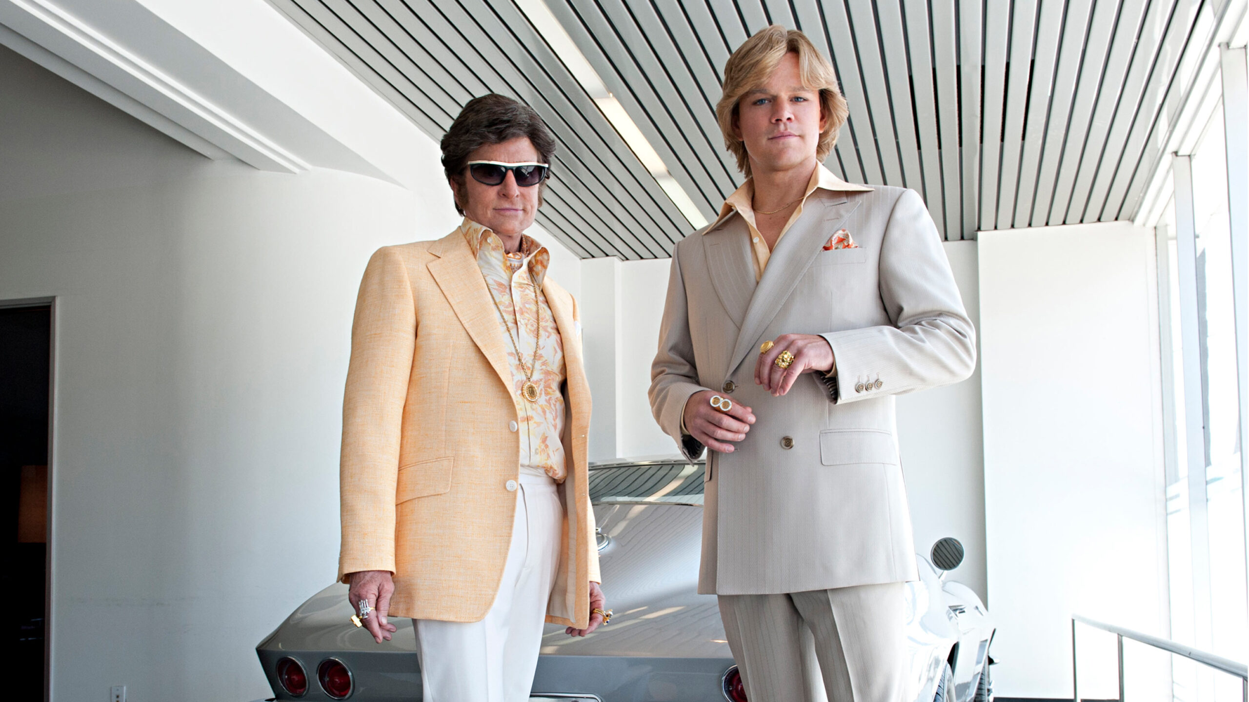 Michael Douglas and Matt Damon in Behind the Candelabra