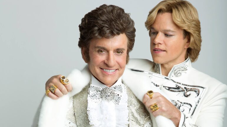Michael Dougals and Matt Damon in Behind the Candelabra, a film about Liberace and his partner of five years Scott Thorson