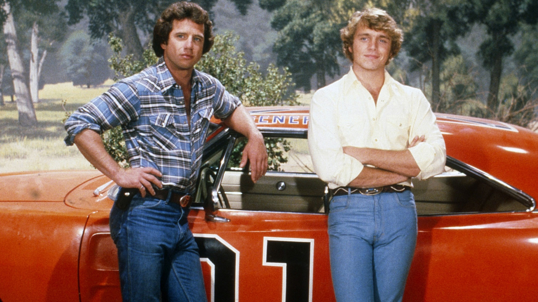 THE DUKES OF HAZZARD, from left, Tom Wopat, John Schneider, 1979-85. 