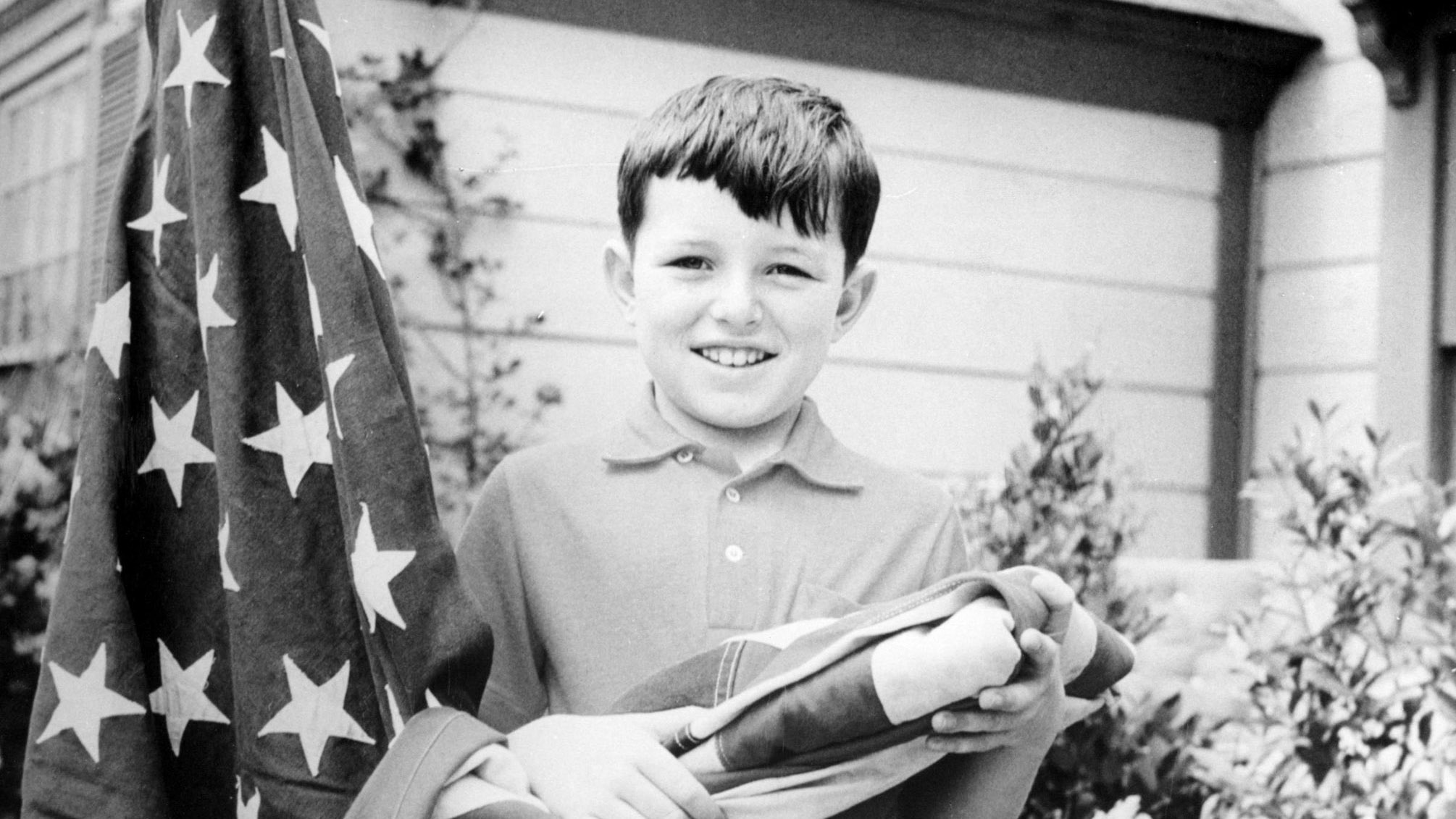 LEAVE IT TO BEAVER, Jerry Mathers, holding a flag