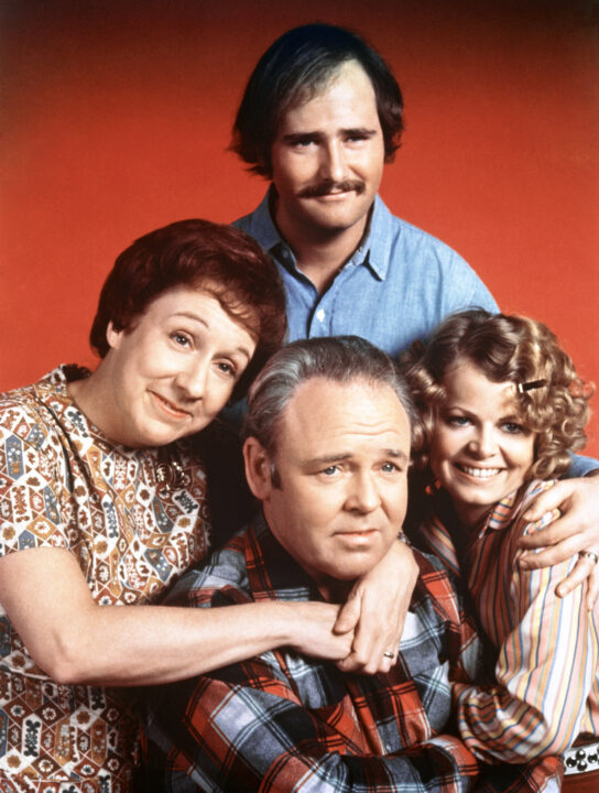 ALL IN THE FAMILY, (clockwise from top): Rob Reiner, Sally Struthers, Carroll O'Connor, Jean Stapleton, 1971-1979