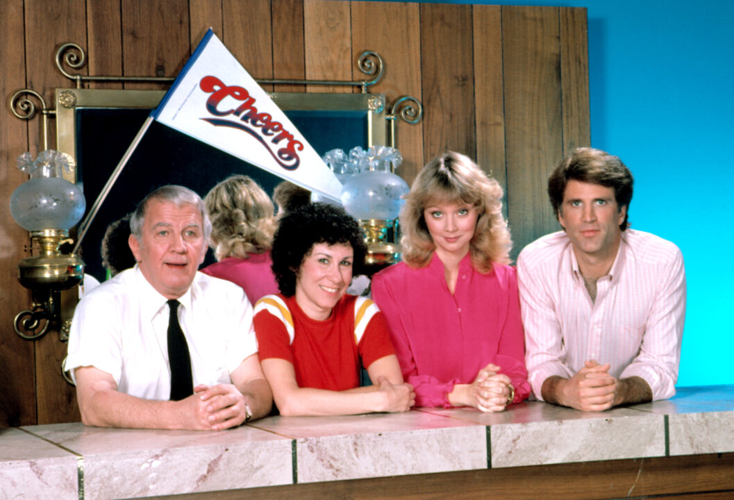 CHEERS, Nicholas Colasanto, Rhea Perlman, Shelley Long, Ted Danson, 1982-93