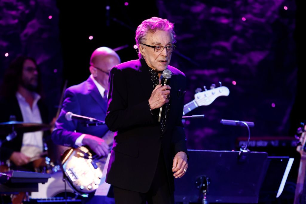 LOS ANGELES, CALIFORNIA - FEBRUARY 04: Frankie Valli performs onstage during the Pre-GRAMMY Gala & GRAMMY Salute to Industry Icons Honoring Julie Greenwald and Craig Kallman on February 04, 2023 in Los Angeles, California. 