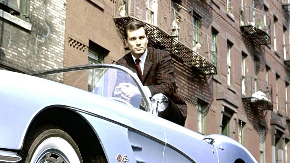 ROUTE 66, George Maharis, on location in New York, 1960-63 (1961 photo)