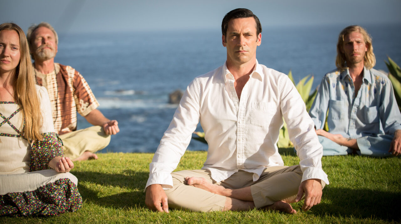 MAD MEN, Jon Hamm (center), 'Person To Person', (Season 7, ep. 714, aired May 17, 2015).