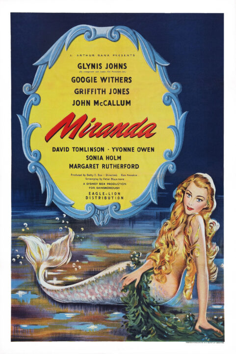 MIRANDA, poster art, Glynis Johns, 1948