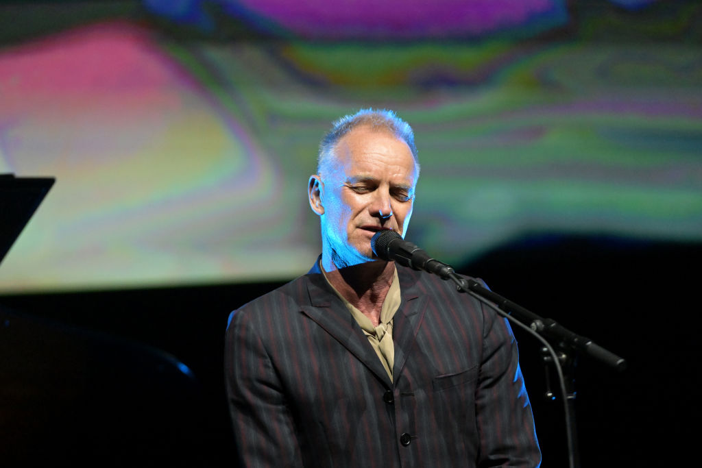 LOS ANGELES, CALIFORNIA - JUNE 06: Sting performs onstage during Netflix's Celebrating the Music of Arcane at Raleigh Studios Hollywood on June 06, 2022 in Los Angeles, California