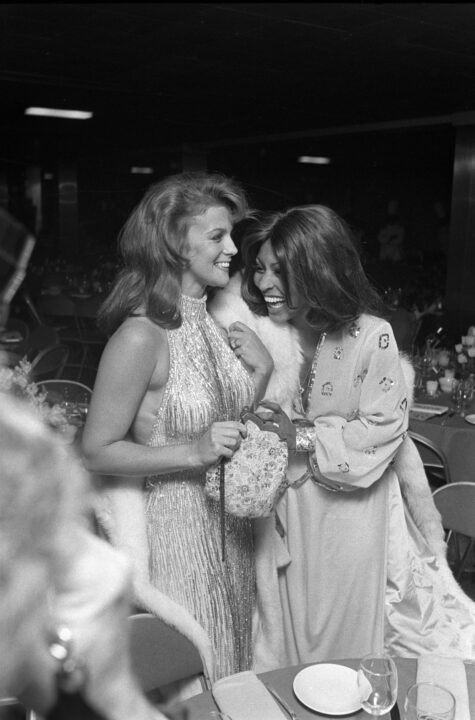 Ann Margaret and Tina Turner at the opening party for Tommy