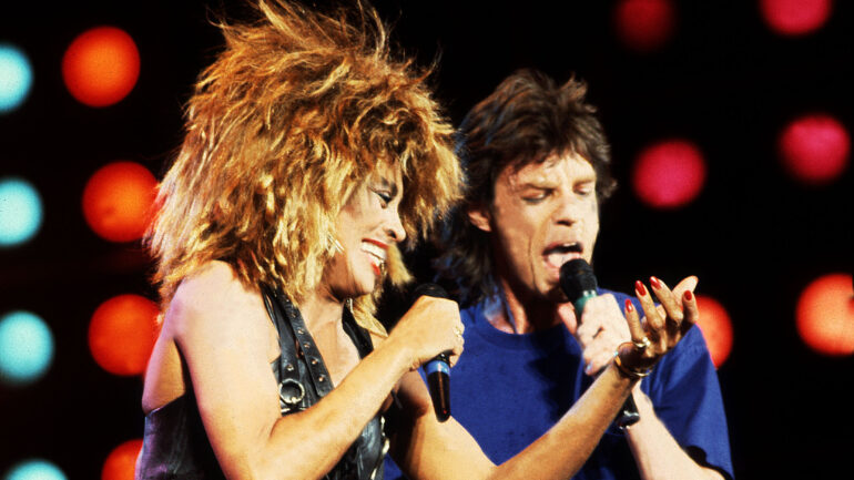 Tina Turner and Mick Jagger