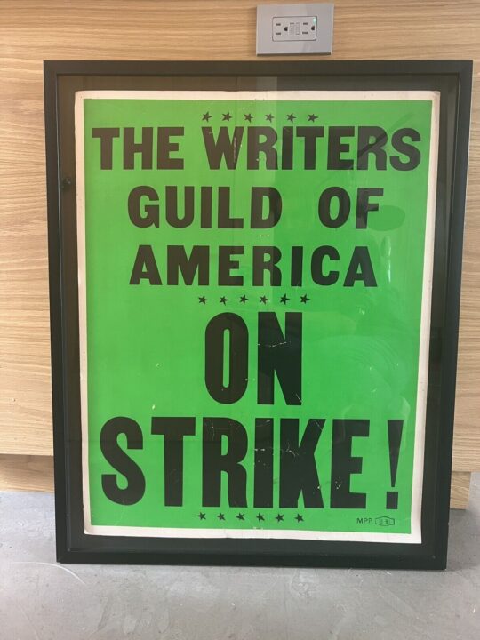 writers strike sign