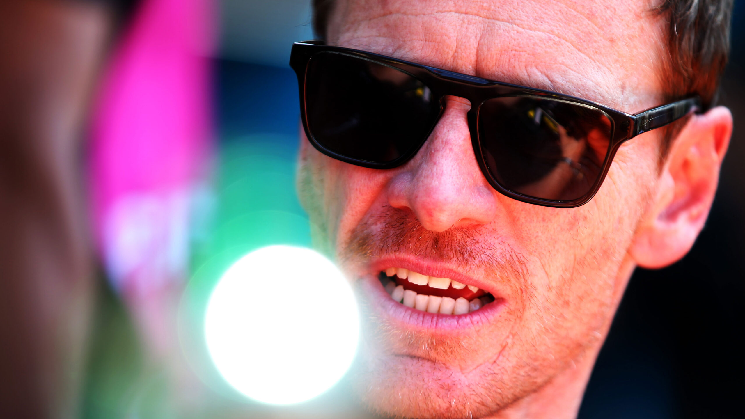 Michael Fassbender of Ireland and Proton Competition Porsche 911 RSR-19 attends the drivers autograph session during previews to the 100th Anniversary Le Mans 24 Hours race at the Circuit de la Sarthe on June 06, 2023 in Le Mans, France. 