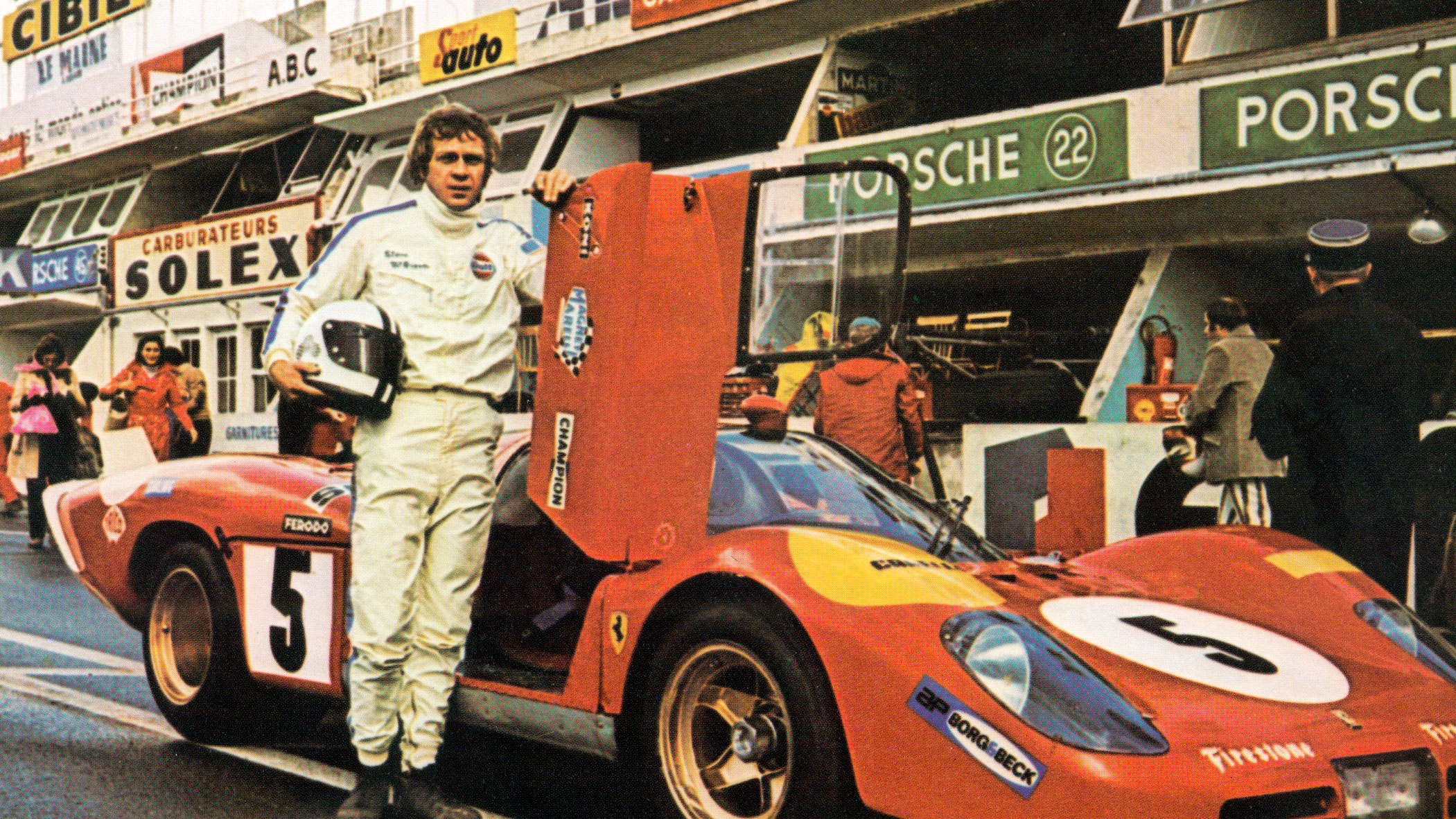 Steve McQueen in the 1971 movie Le Mans