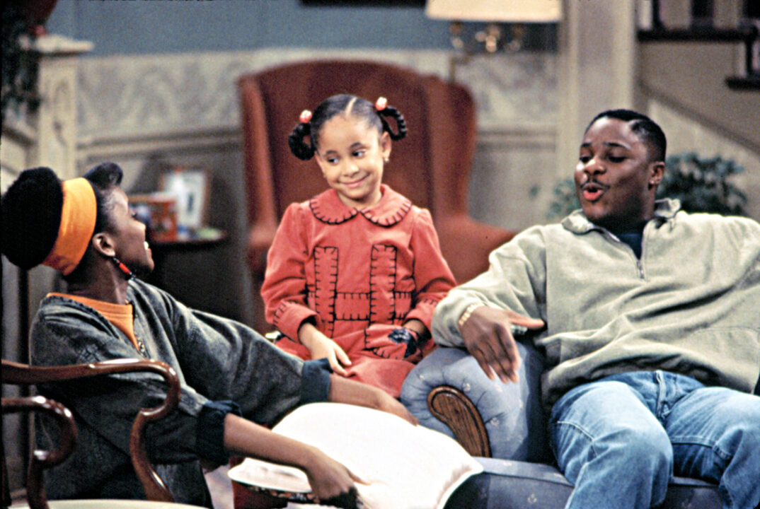 THE COSBY SHOW, Erika Alexander, Raven-Symone, Malcolm-Jamal Warner, Yr.8, 1991-1992.