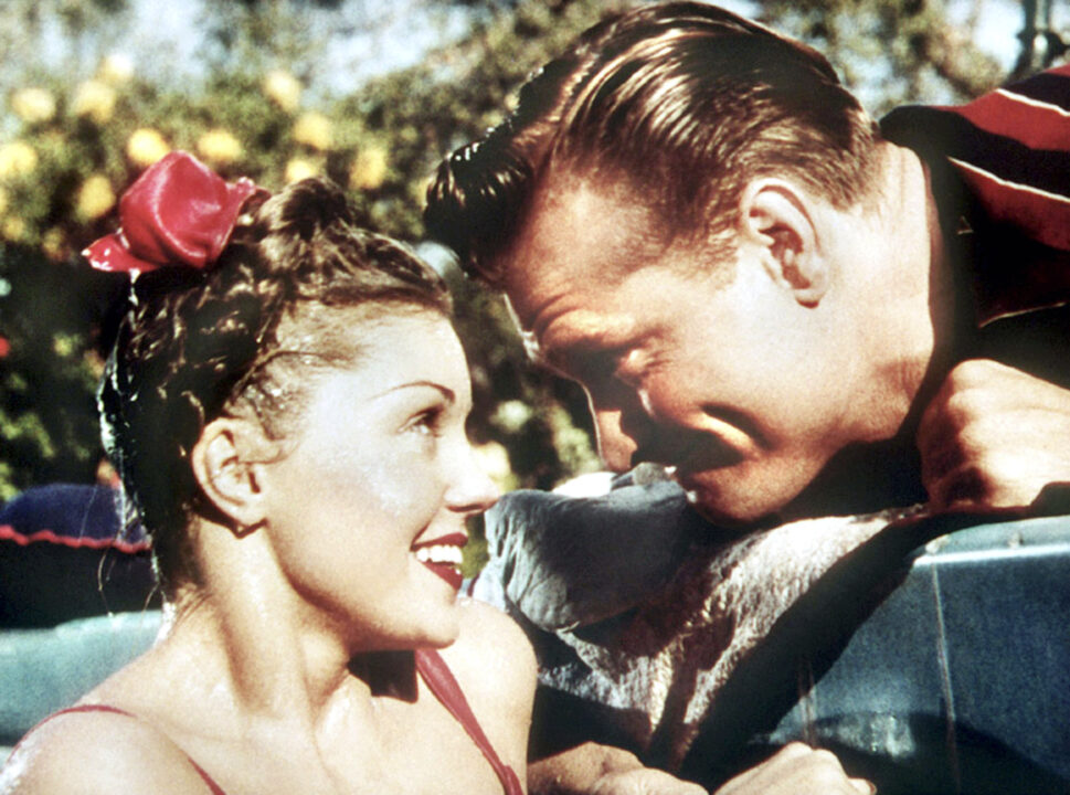 BATHING BEAUTY, from left: Esther Williams, Red Skelton, 1944