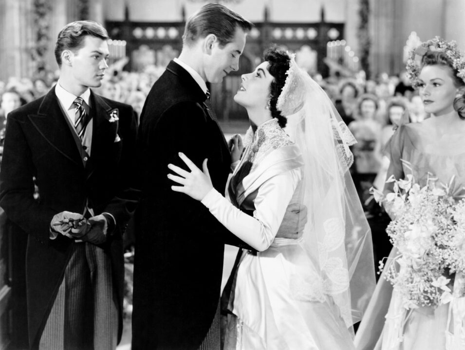 FATHER OF THE BRIDE, from center left, Don Taylor, Elizabeth Taylor, 1950