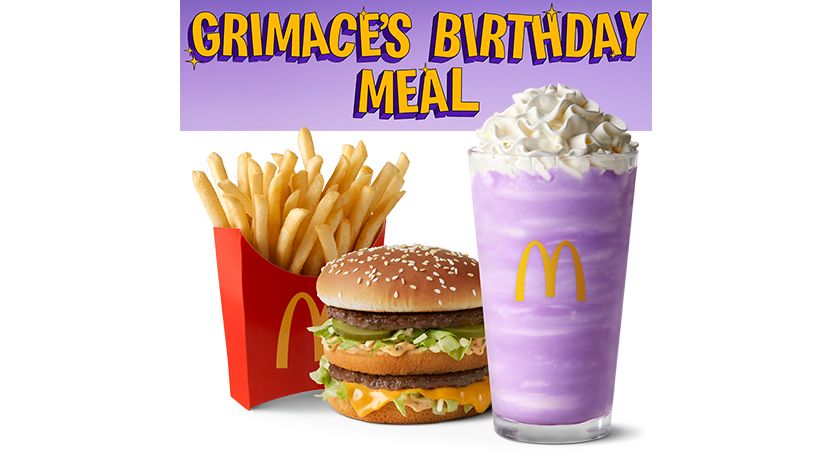 mcdonalds grimace birthday meal