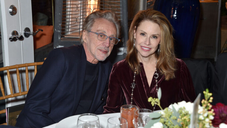 BEVERLY HILLS, CALIFORNIA - NOVEMBER 25: Frankie Valli and Jackie Jacobs attend the Friars Club honors Larry King for his 86th birthday at The Crescent Hotel on November 25, 2019 in Beverly Hills, California.