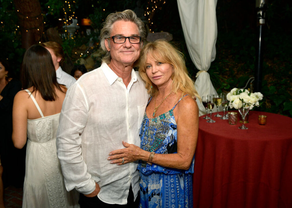 TOPANGA, CA - AUGUST 04: Kurt Russell and Goldie Hawn attend the "Wild Wild Country" Filmmaker Toast at Inn of the Seventh Ray on August 4, 2018 in Topanga, California