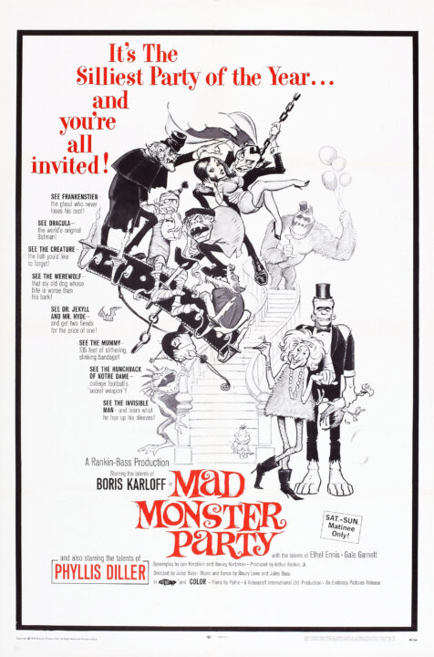 MAD MONSTER PARTY?, US poster art, 1967