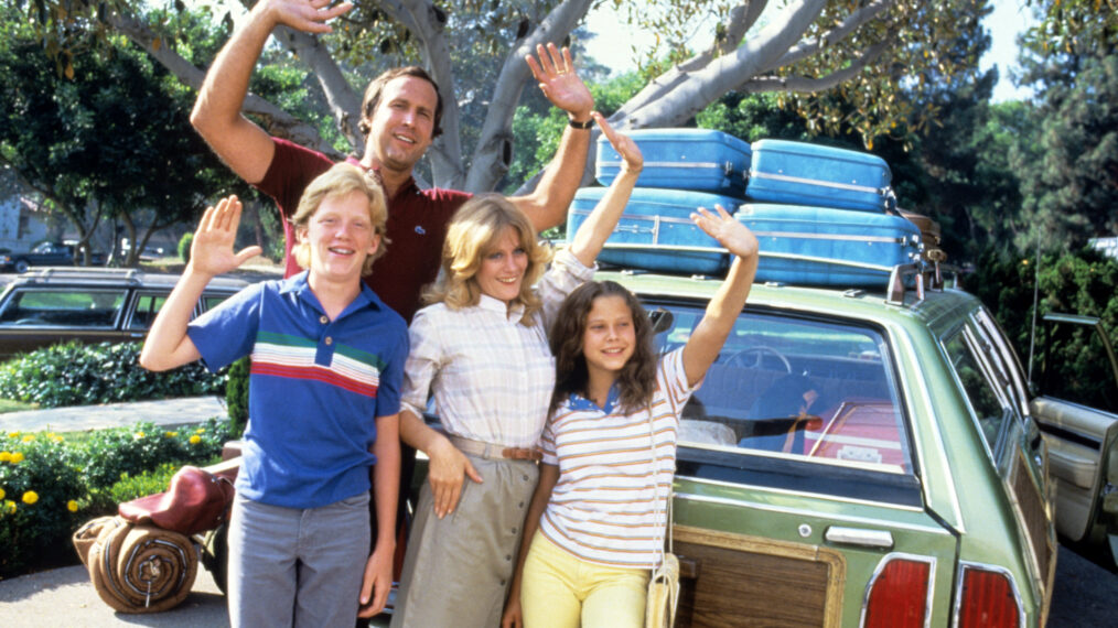 NATIONAL LAMPOON'S VACATION, Anthony Michael Hall, Chevy Chase, Beverly D'Angelo, Dana Barron, 1983