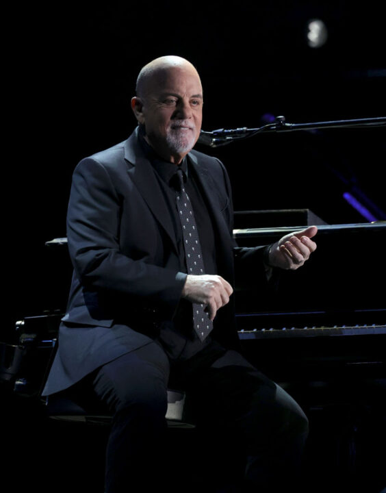 LAS VEGAS, NEVADA - FEBRUARY 26: Recording artist Billy Joel performs at Allegiant Stadium on February 26, 2022 in Las Vegas, Nevada