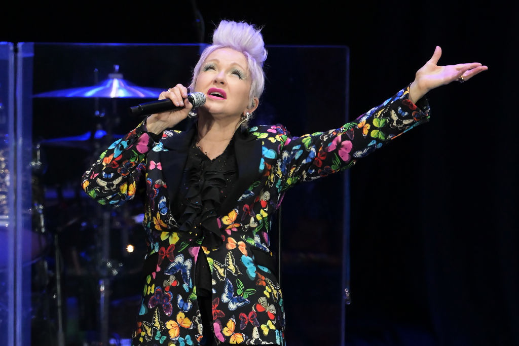 NAPIER, NEW ZEALAND - APRIL 08: Cyndi Lauper performs at the Mission Estate Winery on April 08, 2023 in Napier, New Zealand