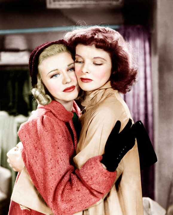 STAGE DOOR, from left: Ginger Rogers, Katharine Hepburn, 1937