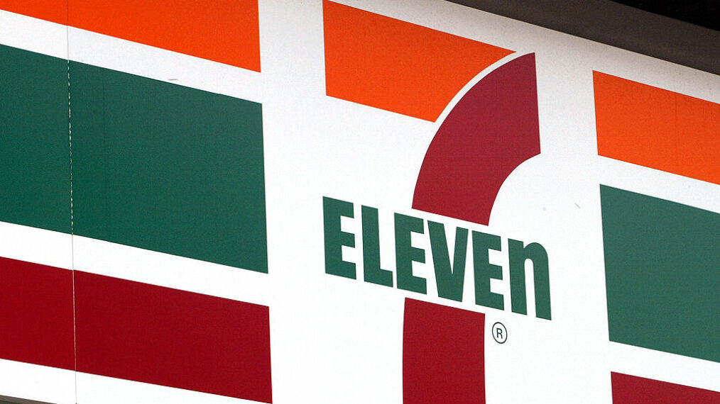 DES PLAINES, IL - MAY 9: A 7-Eleven store logo is visible outside a 7-Eleven store May 9, 2003 in Des Plaines, Illinois. Dallas, Texas-based 7-Eleven, Inc., the world's largest convenience store operator, reported on May 9, 2003 total sales for April 2003 of $897.0 million, an increase of 7.4 percent over the April 2002 total of $835.5 million, the 70th consecutive monthly increase in U.S. same-store sales