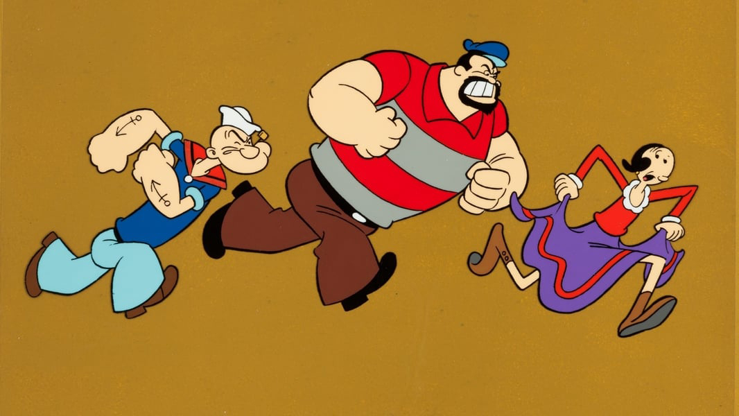 Popeye, Bluto and Olive Oyl from The All New Popeye Hour