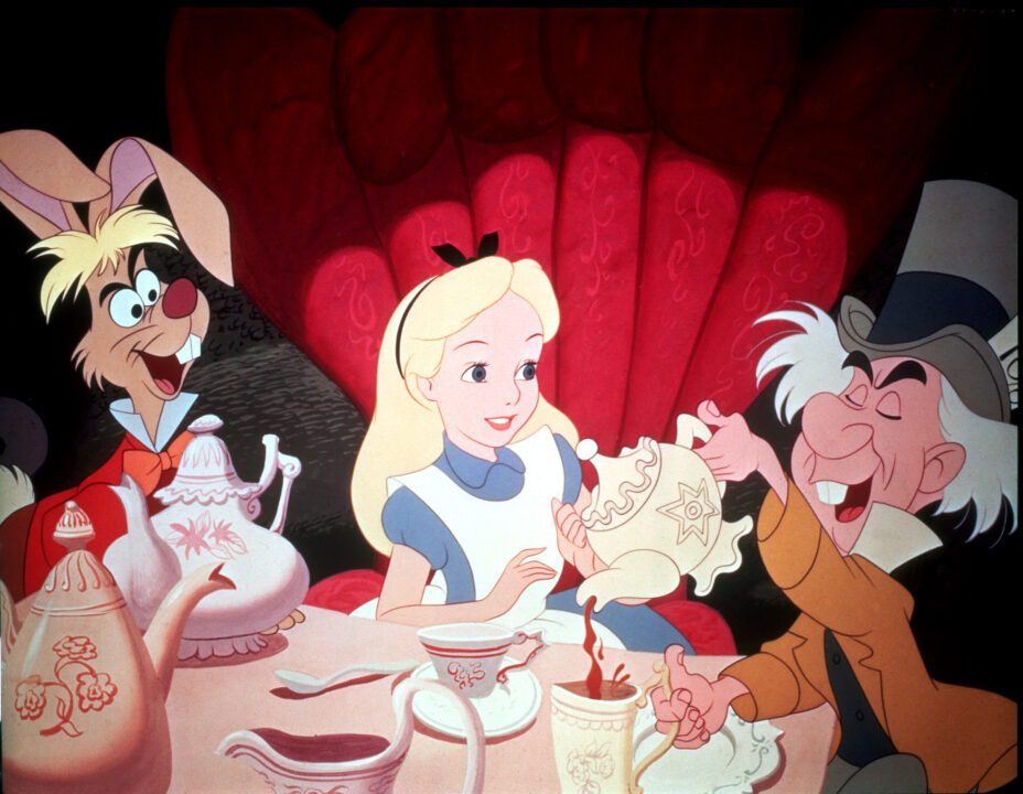 ALICE IN WONDERLAND, March Hare, Alice, Mad Hatter, 1951.