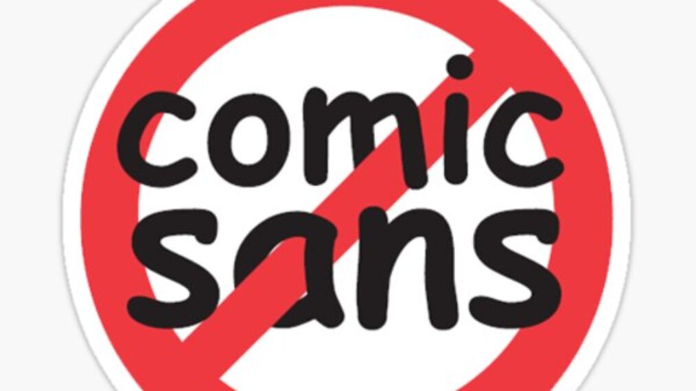 ban comic sans