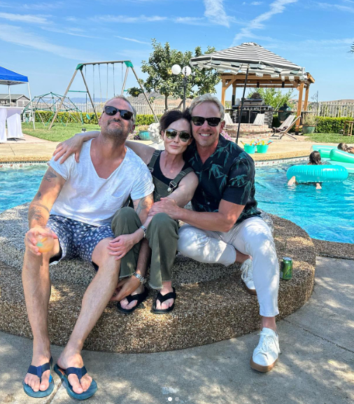 brian austin green shannen doherty ian ziering birthday party