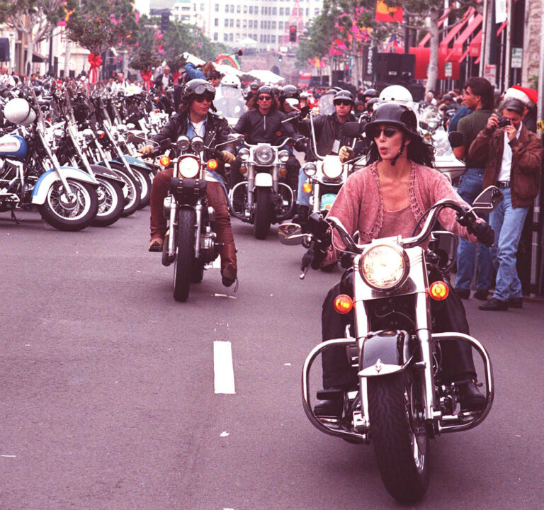 CHER ATTENDING A BEVERLY HILLS CHARITY EVENT SPONSERED BY HARLEY DAVIDSON 12/4/94